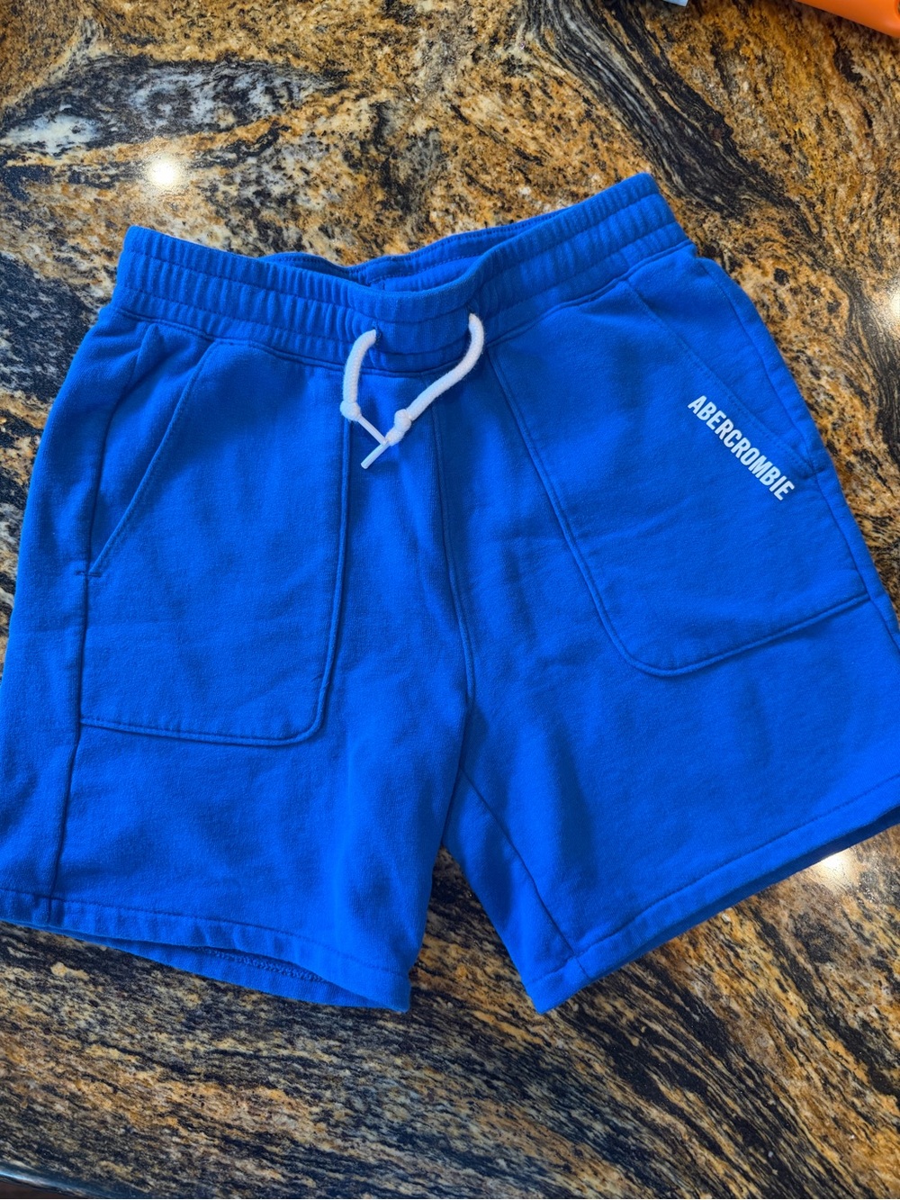 abercrombie kids Royal Blue Athletic Fleece Shorts